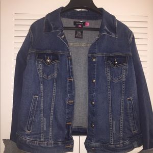 N W/O Tags Distressed Denim Jacket